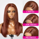 Trendy Layered Cut Wear Go Glueless 6×5 Lace Wig Brown/99J/Natural Black Color 100% Human Hair - Image 13