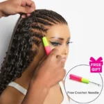 Burmese Curly/Kinky Curly Highlight 4/30/27 Crochet Human Hair Extension for Boho Braids Pre-Separated Miracle Knots Style - Image 14