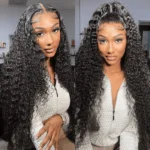Curly Invisi-Strap 360 Lace Frontal Wigs Glueless Human Hair Pre Plucked & Bleached 180% Density - Image 11