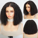Short Curly Bob Wig 13×4 Glueless Lace Front Human Hair Wigs 150 Density - Image 5