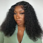 Side Part Curly Wig 9×6 PartingMax Lace Human Hair Glueless Wig Pre Plucked M-Cap 200% Density - Image 10
