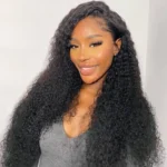 Curly Invisi-Strap 360 Lace Frontal Wigs Glueless Human Hair Pre Plucked & Bleached 180% Density - Image 7