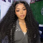 Jerry Curly Wig 6×5 13×4 13×6 HD Lace Frontal Glueless Human Hair Wigs Pre Plucked & Bleached 200% Density