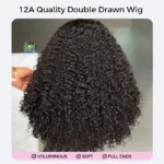 12A Quality Coily Curly 6×5 Closure Pull Go Glueless Super Double Drawn Human Hair Wig - Image 5