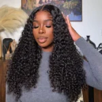 Curly Human Hair Wear Go Glueless 6×5 Lace Closure Wig Pre-Cut Lace 180% Density - Image 3