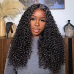 Curly Human Hair Wear Go Glueless 6×5 Lace Closure Wig Pre-Cut Lace 180% Density
