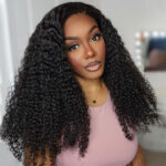 Curly Human Hair Wear Go Glueless 6×5 Pre Cut HD Lace Wig Pre Bleached Knots Ear Fit C Cap