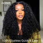 Curly 13×4 13×6 Glueless HD Lace Human Hair Frontal Wig Bleached Knots Plucked Hairline 180% Density - Image 8