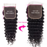 Brazilian Hair 3 Bundles Deep Wave With 5×5 Lace Closure 100% Human Hair Extension - Image 6