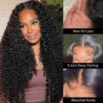 Deep Wave 13×6 Full Frontal HD Lace Flexi Fit Drawstring Curly Human Hair Wig Pre Everything - Image 2