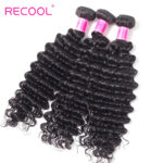 Recool Hair Brazilian Deep Wave 10 Bundles Wholesale 10A Grade Brazilian Deep Curly Virgin Human Hair - Image 3