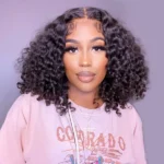 Deep Wave Glueless Bob Human Hair Wig 6×5 HD Lace Pre Everything Natural Look 180% Density - Image 9