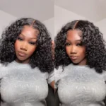 Deep Wave Glueless Bob Human Hair Wig 6×5 HD Lace Pre Everything Natural Look 180% Density - Image 5