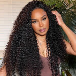 Deep Wave 13×6 Full Frontal HD Lace Flexi Fit Drawstring Curly Human Hair Wig Pre Everything