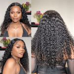 Deep Wave Pull Go Drawstring Glueless 6×5 13×6 HD Lace Closure Human Hair Wig Pre Bleached Knots - Image 7