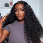 Deep Wave Pull Go Drawstring Glueless 6×5 13×6 HD Lace Closure Human Hair Wig Pre Bleached Knots - Image 3