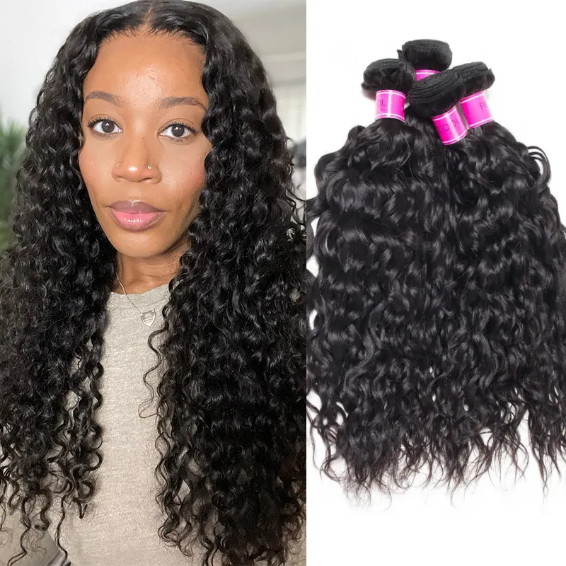 Water Wave Bundles 3 Pcs/Lot Recool Hair Brazilian Wet And Wavy Virgin Human Hair Weave Bundles Water Wave Bundles 3 Pcs/Lot Recool Hair Brazilian Wet And Wavy Virgin Human Hair Weave Bundles - Image 1