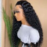 Deep Wave 5×5 13×4 HD Lace Wig Preplucked Hairline Curly Melt Lace Wig Super Sale - Image 3