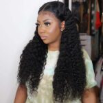 Deep Wave 5×5 13×4 HD Lace Wig Preplucked Hairline Curly Melt Lace Wig Super Sale - Image 4