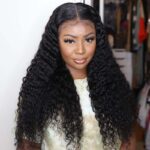 Deep Wave 5×5 13×4 HD Lace Wig Preplucked Hairline Curly Melt Lace Wig Super Sale - Image 5