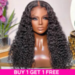5×5 HD Lace Closure Wig Deep Wave Gorgeous Water Wave/Curly Wig 180% Density