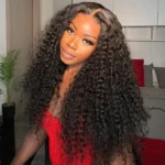 Deep Wave 6×5 13×4 HD Lace Human Hair Wigs Pre Plucked Curly Wig 200% Density