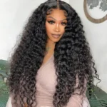 Deep Wave Pull Go Drawstring Glueless 6×5 13×6 HD Lace Closure Human Hair Wig Pre Bleached Knots - Image 12