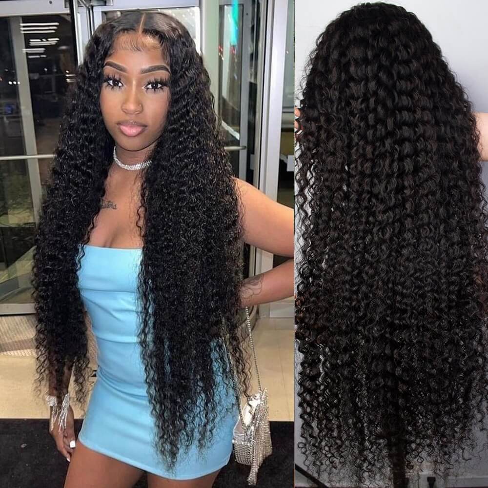 Long inches Wig Deep Wave 6×5 13×4 Lace Frontal Human Hair Wigs 26-36 Inches Long inches Wig Deep Wave 6×5 13×4 Lace Frontal Human Hair Wigs 26-36 Inches - Image 1