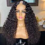 Deep Wave V Part Human Hair Wigs Affordable Pull Go Drawstring 200% Density - Image 9