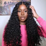 Deep Wave 6×5 13×4 HD Lace Human Hair Wigs Pre Plucked Curly Wig 200% Density - Image 3