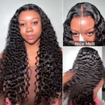 Deep Wave 6×5 13×4 HD Lace Human Hair Wigs Pre Plucked Curly Wig 200% Density - Image 4