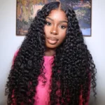 Deep Wave 6×5 13×4 HD Lace Human Hair Wigs Pre Plucked Curly Wig 200% Density