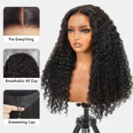 Deep Wave Wear Go Glueless Human Hair Wig 6×5 13×6 Melt Lace Flexi-Fit Drawstring Cap - Image 4