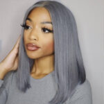 Colorful Straight Bob 13×4 Lace Front Wig Blue Orange Pink Green Grey Yellow Color - Image 8