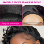 Beach Curly Wear Go Half Wig 100% Human Hair With Elastic Drawstring Seamless Flip Over Wig - Image 14