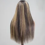 Balayage Highlight Straight Hair 6×5 Glueless 13×4 HD Lace Full Frontal Wig 100% Human Hair - Image 8