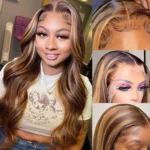 4/27 Highlight Honey Blonde Color Body Wave 6×5 Wear Go 13×4 HD Glueless Lace Frontal Wig - Image 8