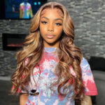Flash Sale | Honey Blonde Highlight 13×4 Lace Front Body Wave Straight Human Hair Wigs Brown Mix Color - Image 2