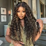 Highlight Water Wave 6×5 HD Lace Wear Go Glueless Honey Blonde Closure Wig 180% Density - Image 3