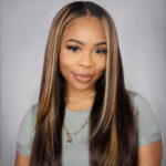 Highlight Straight Wig 13×4 HD Frontal Wig Colored 6×5 Wear Go Glueless Human Hair Wigs - Image 9