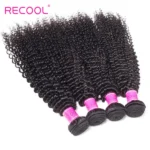 Recool Brazilian Kinky Curly Hair 10 Bundle Deals Remy Human Hair Weave Extensions 10A Grade - Image 5