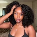 Kinky Curly 6×5 HD Lace SDD Quality Drawstring Glueless Human Hair Wigs 220% Density - Image 4