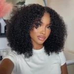 Kinky Curly 6×5 HD Lace SDD Quality Drawstring Glueless Human Hair Wigs 220% Density