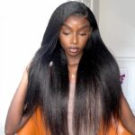Kinky Straight Wear Go Pre-Cut 6×5 Lace Glueless Closure Wig Pre Plucked Hairline - Image 4