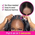 Kinky Straight Wear Go Pre-Cut 6×5 Lace Glueless Closure Wig Pre Plucked Hairline - Image 11