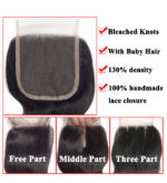 5×5 Lace Closure Recool Virgin Body Wave Human Hair Closure 1 PCS - Image 3