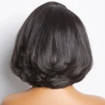 Blowout Bob Straight Layered Cut 6×5 Lace Wig Pre Style Side Part Wear Go Glueless 200% Density - Image 5