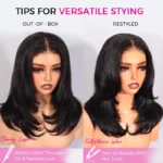 Butterfly Layered Cut Loose Wavy Style Shoulder Length 6×5 HD Lace Wear Go Glueless Wig - Image 5