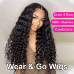 Pre Bleached Knots | Loose Deep Wave Wear Go Glueless Wig Pre-Cut 6×5 Lace Closure Wig 180% Density - Image 3