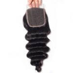 Tinashe Hair Loose Deep 5×5 Lace Closure Human Hair Brazilian Loose Deep Wave Lace Closure - Image 2